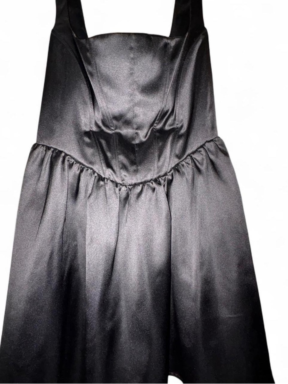 wild fable Black Smocked Elastic Waist Top